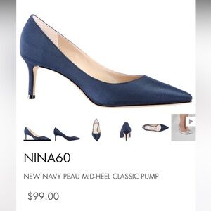 BRAND NEW IN BOX Nina Mid Heel Pump